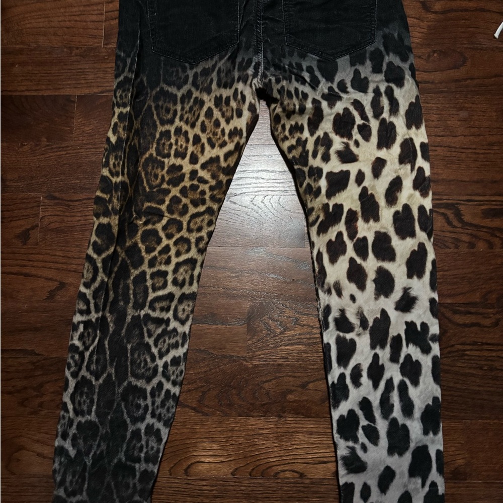 R13 Leopard Ombre jeans - Picture 4 of 7